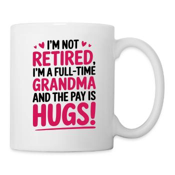 Pension de grand-mère de grand-mère à temps plein - Mug blanc - blanc - Droite