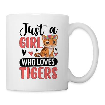 Just a Girl Who Loves Tigers - Mug - white - Right