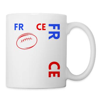 Rugbyspieler Fan Rugby Fan Rugby Frankreich - Tasse - Weiß - Rechts