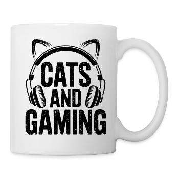 Gamer Saying Gamerin Cats Funny Gaming Gift - Mug - white - Right
