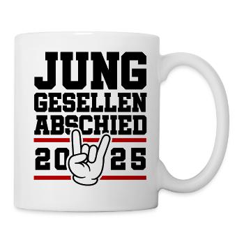 Junggesellenabschied 2025 Jga Party - Tasse - Weiß - Rechts