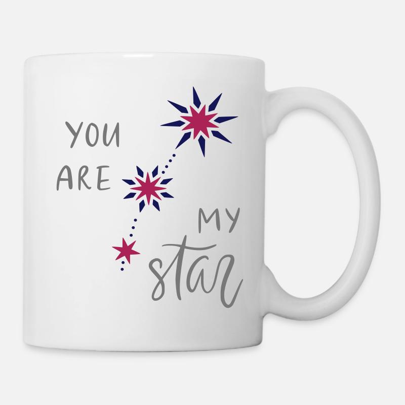Tu es ma star - Mug blanc - blanc