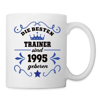 1995 Trainer Geburtstag Kollege Arbeitskollege - Tasse - Weiß - Rechts