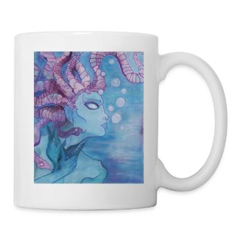 Unter Wasser - Tasse - Weiß - Rechts