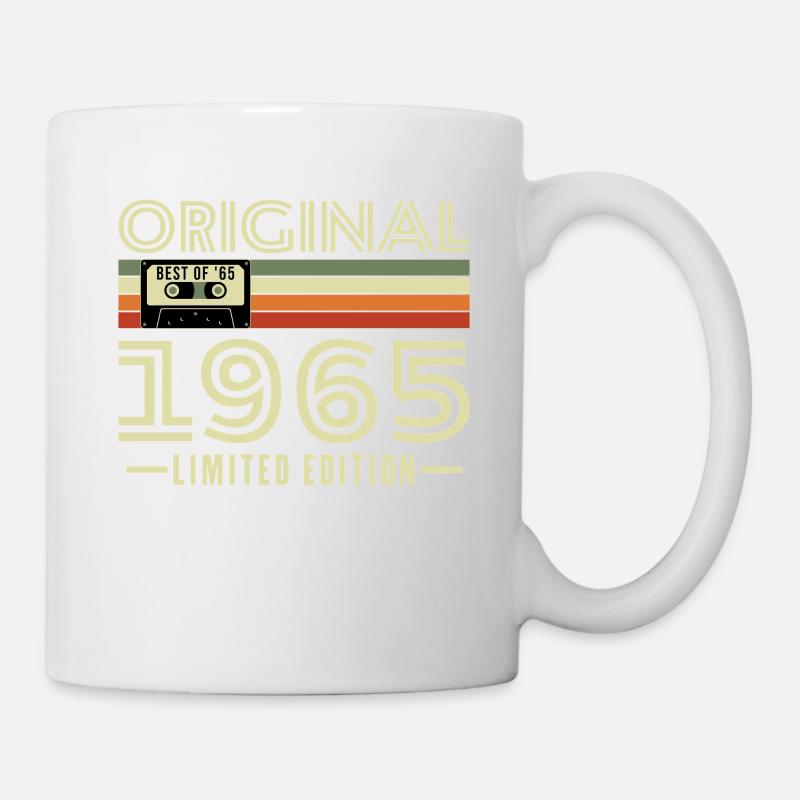 1965 Vintage Retro Cadeau D’anniversaire - Mug blanc - blanc
