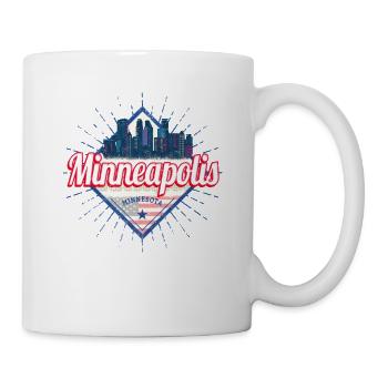 Minneapolis Minnesota Vereinigte Staaten USA - Tasse - Weiß - Rechts