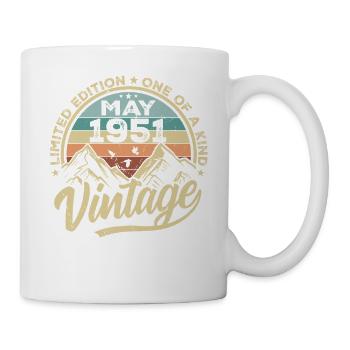 Anniversaire Vintage Mai 1951 original Mai 1951 - Mug blanc - blanc - Droite