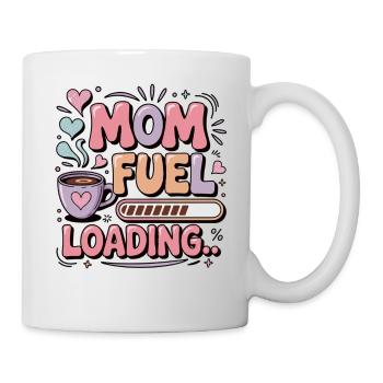Kaffeepause für Mamas - Mama-Treibstoff lädt... - Tasse - Weiß - Rechts