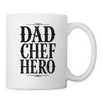 Papa Chef Héros – Papa Koch Held - Mug blanc - blanc - Droite