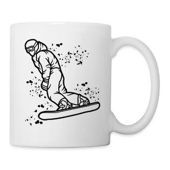 Snowboarder Snowboarding Snowboard - Mug - white - Right