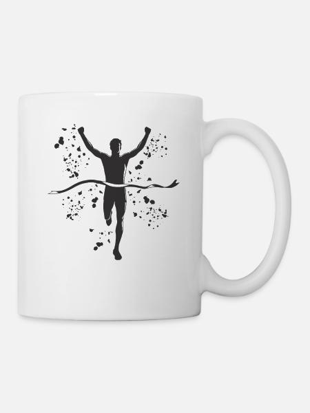 Marathoniens Run Finisher Marathon - Mug blanc - blanc