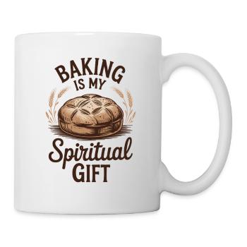 Baking is my spiritual gift - Tasse - Weiß - Rechts