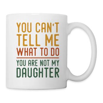 Funny Dad Tees Father Daddy Papa From Daughter Dad - Mug blanc - blanc - Droite