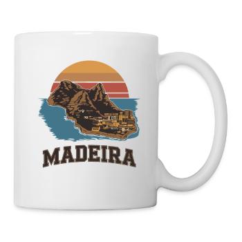 île de Madère illustration coucher de soleil - Mug blanc - blanc - Droite