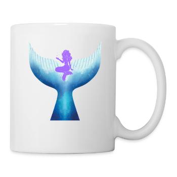 Meerjungfrau mit Wal Mermaid with Whale - Mug - white - Right