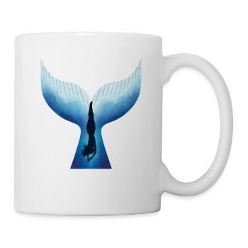 Wal, Frau Baleine, Femme - Mug blanc - blanc - Droite