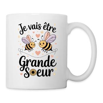 Grande Sœur Future Grande Soeur Annonce Grossesse - Mug blanc - blanc - Droite
