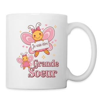 Grande Sœur Future Grande Soeur Annonce Grossesse - Mug blanc - blanc - Droite