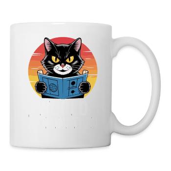 Weltherrschaft – Katze mit großen Plänen - Tasse - Weiß - Rechts