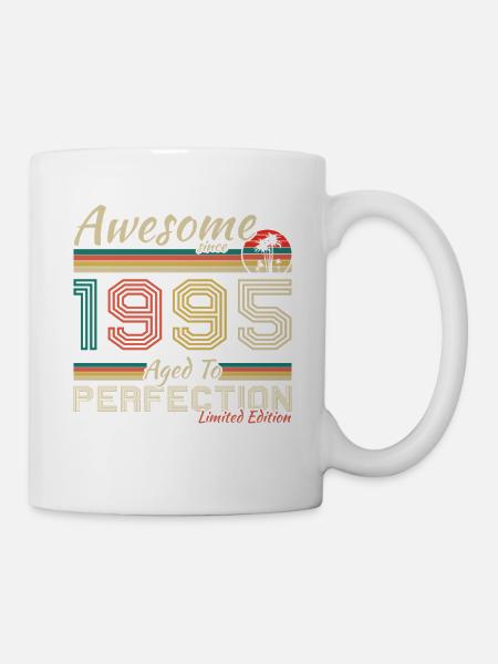 1995 Vintage Retro Cadeau D’anniversaire - Kop/krus - hvid