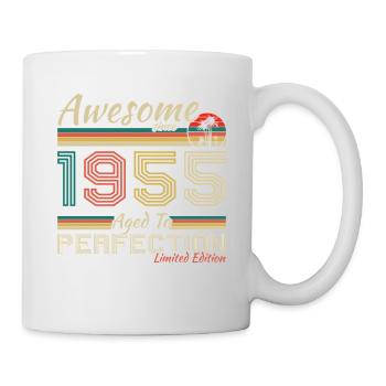1955 Vintage Retro Jubiläumsgeschenk - Tasse - Weiß - Rechts