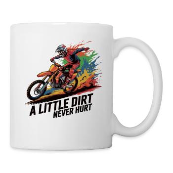 Motocross: Dreckige Leidenschaft - Tasse - Weiß - Rechts