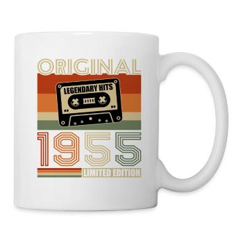 1955 Vintage 70 Jahre Geburtstagsgeschenk - Tasse - Weiß - Rechts