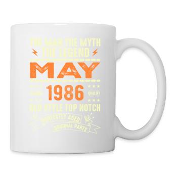 Anniversaire Mai 1986 - Mai 1986 - Mug blanc - blanc - Droite