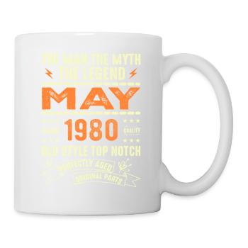 Anniversaire Mai 1980 - Mai 1980 - Mug blanc - blanc - Droite