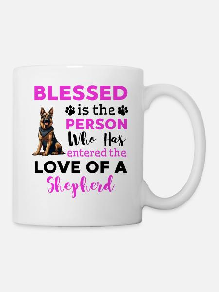 Lustiger Deutscher Schäferhund Spruch - Tasse - Weiß
