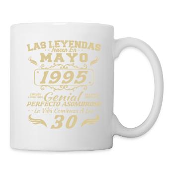 Mai 1995 Vintage Geburtstagsgeschenk - Tasse - Weiß - Rechts