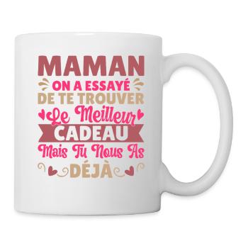 Maman Cadeau Fête Des Mères 2025 Personnalisé - Mug blanc - blanc - Droite