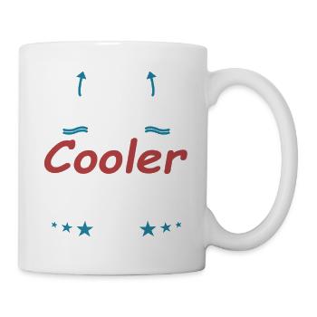 So sieht ein richtig cooler Schwimmlehrer aus - Tasse - Weiß - Rechts