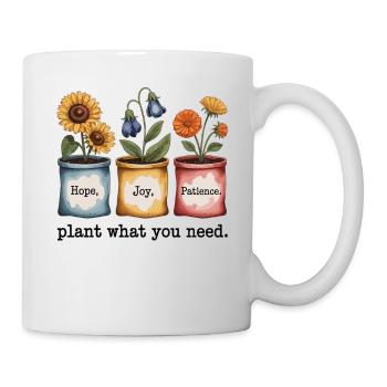 Garden Shirt - Plant What You Need - Mug - white - Right