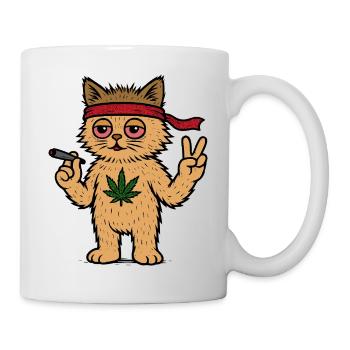 Haut Chat - Mug blanc - blanc - Droite