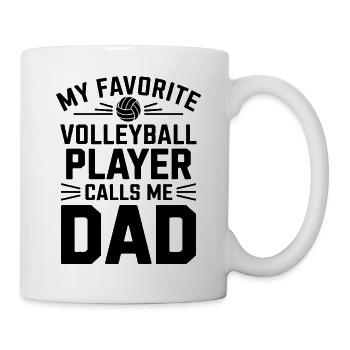 Volleyball Spruch Lustiges Volleyball Geschenk - Tasse - Weiß - Rechts