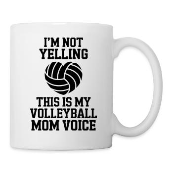 volley-ball dire drôle de cadeau de volley-ball - Mug blanc - blanc - Droite