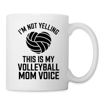 volley-ball dire drôle de cadeau de volley-ball - Mug blanc - blanc - Droite