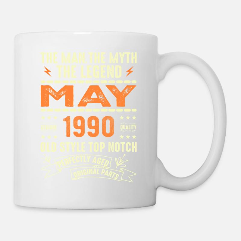 Anniversaire Mai 1990 - Mai 1990 - Mug blanc - blanc