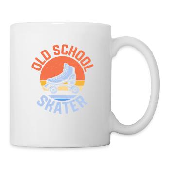 Oldschool Skater Roller Derby Skating - Mug - white - Right