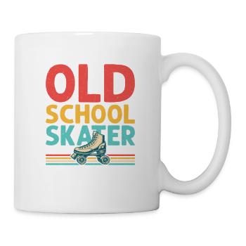 Oldschool Skater Skating Roller Derby - Mug - white - Right