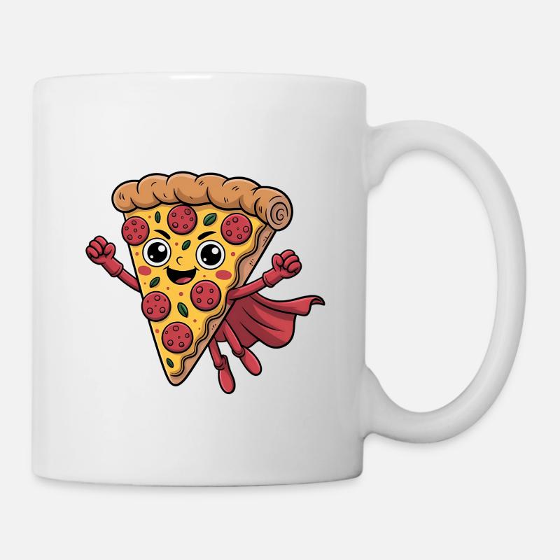 Lustiges Pizza Design Pizzabäcker - Tasse - Weiß