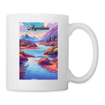 Argentina Retro Poster Souvenir - Mug - white - Right