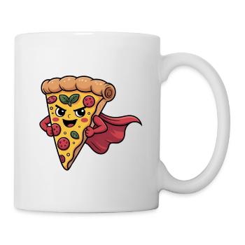 Lustiges Pizza Motiv für Pizza Fans - Tasse - Weiß - Rechts