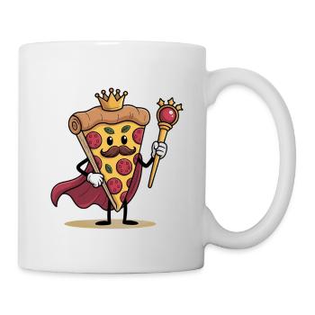 Funny Pizza Cartoon Pizza Slice Design - Mug - white - Right