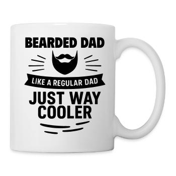 Papa barbu – plus cool que la moyenne - Mug blanc - blanc - Droite