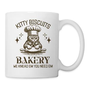 Kitty Biscuits Bakery We Knead Em You Need Em - Mug - white - Right