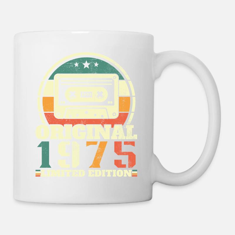 1975 Vintage Retro Geburtstagsgeschenk - Tasse - Weiß