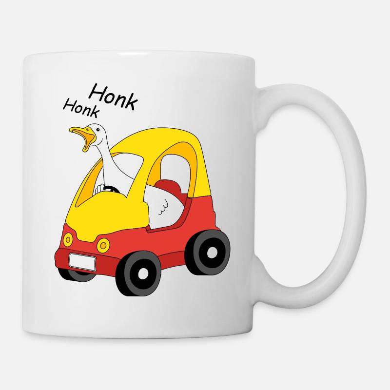 Goose at the wheel - Mug - white