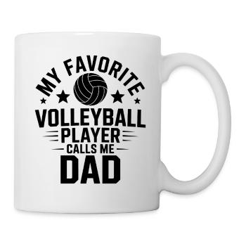 Volleyball Spruch Lustiges Volleyball Geschenk - Tasse - Weiß - Rechts